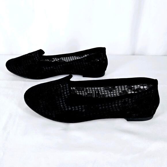 SEYCHELLES WOMEN'S BLACK MEMORY FOAM SEE-THRU MESH UPPER FLATS – SIZE 9W - Picture 2 of 12